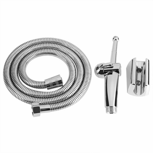 Toilet Hand held Bidet Spray Shattaf Sprayer Kit Hose Douche Shower Head 3PC Set - Picture 2 of 13