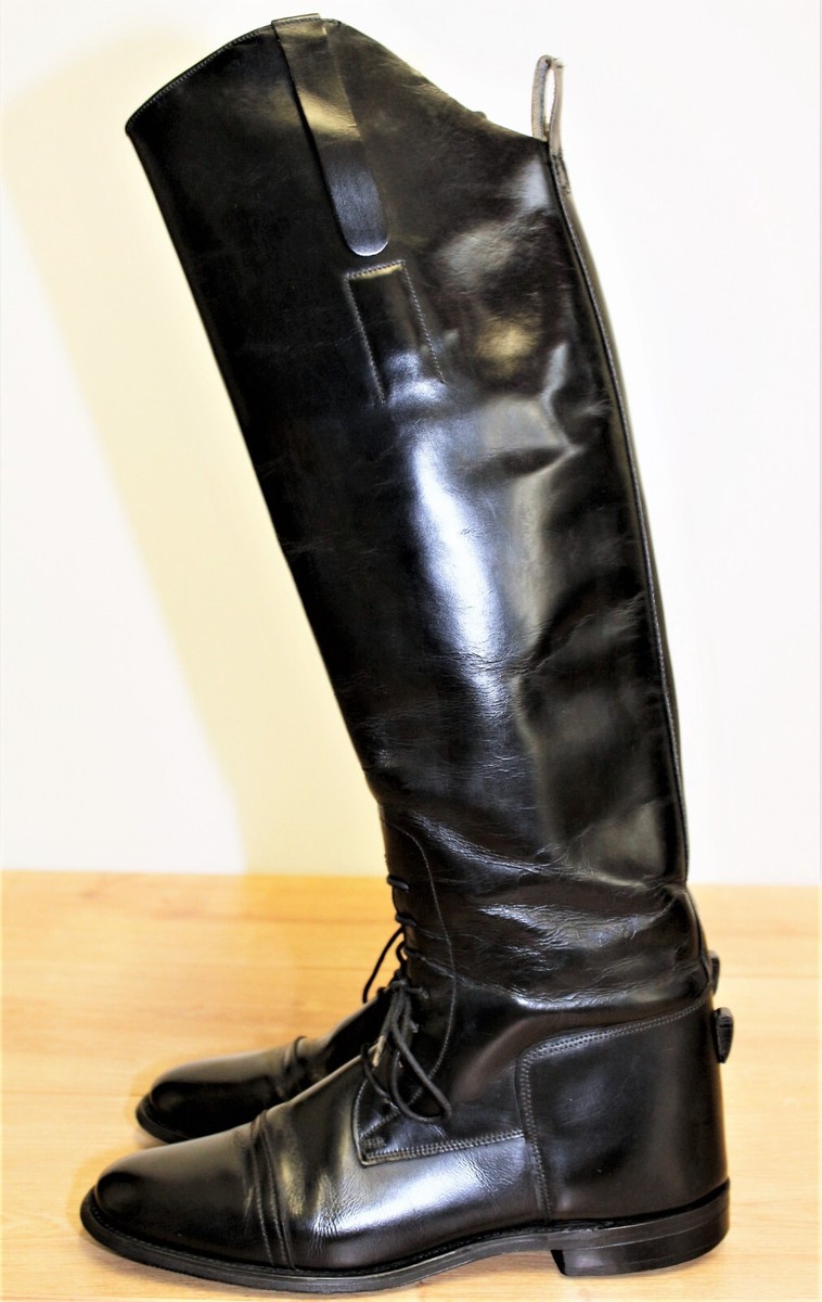 Bottes d'équitation Imperial Custom en cuir noir Marlborough