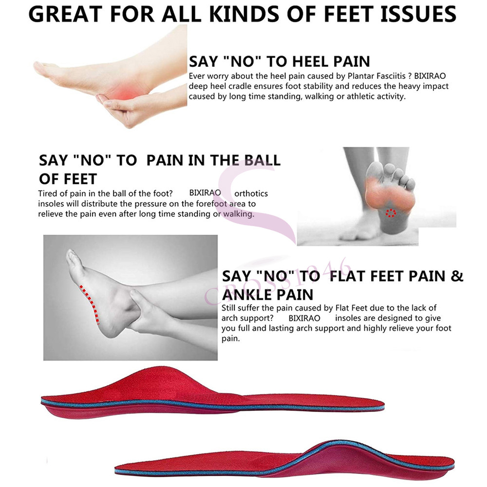 Back Pain Flat Feet Standing Pain Orthotic Arch Support Shoe