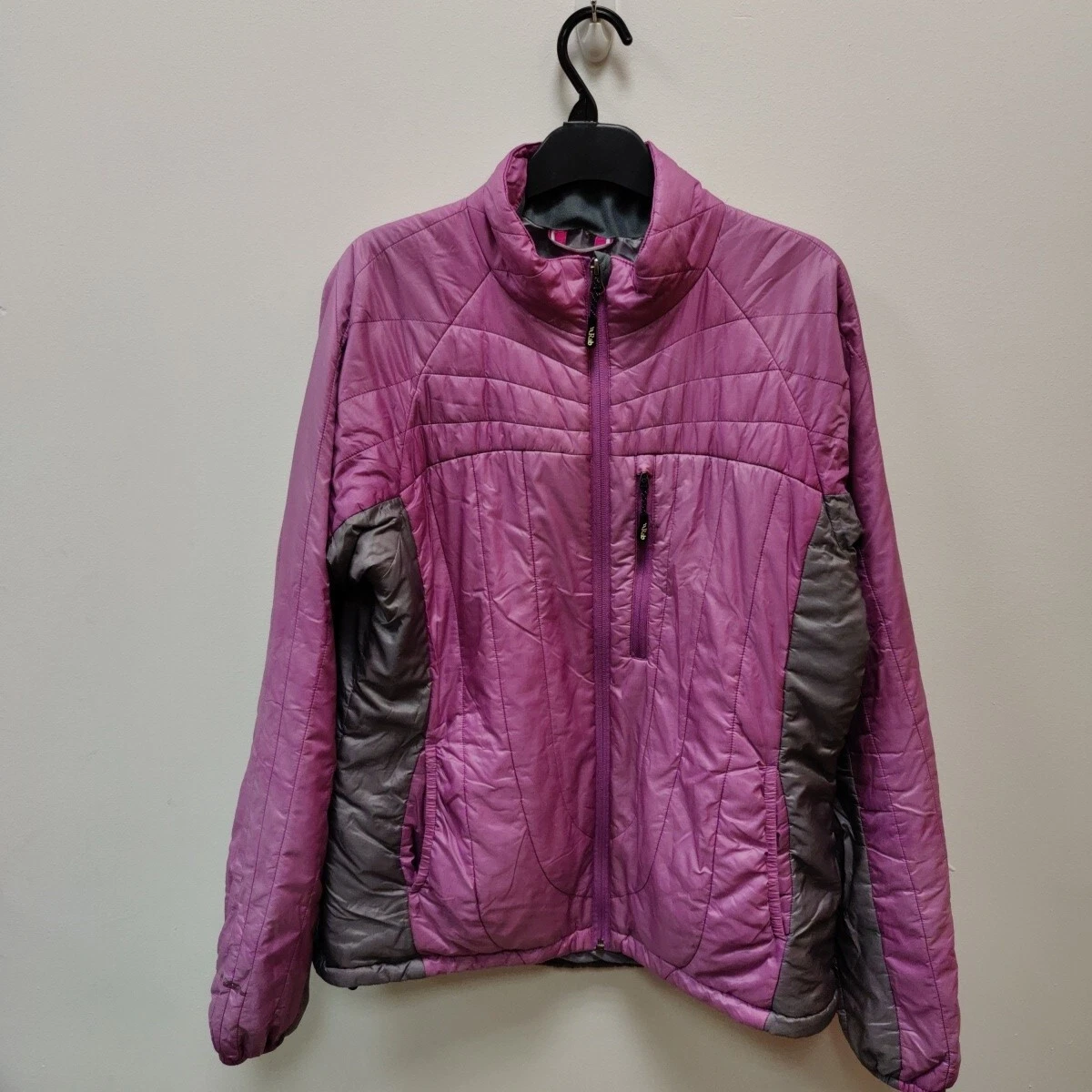 Grey and pink rab best sale jacket