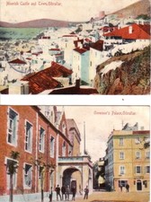 POSTCARDS.GIBRALTAR.MOORISH CASTLE.GOVERNOR'S PALACE.