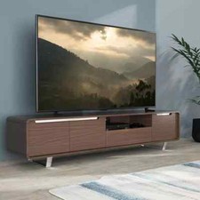 Image of AVF Marquis Walnut Wood TV Stand for TV's up to 95 inch