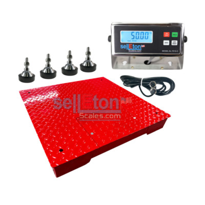 SellEton 24'' x 24'' (2' x 2') Floor scale with Capacity of 1000 lbs x .2 lb