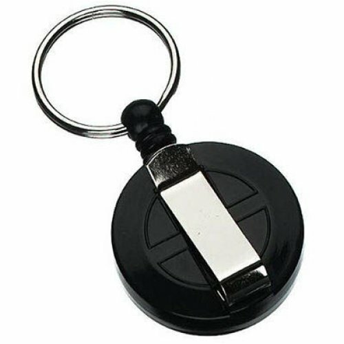 Rexel Mini Retractable Key Holder Nylon Cord Black 9800502 - Picture 3 of 3