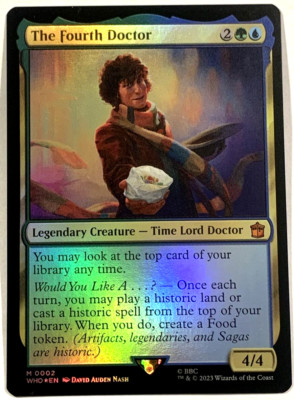 MTG The Fourth Doctor *FOIL* Universes Beyond: Doctor Who 0002 NM