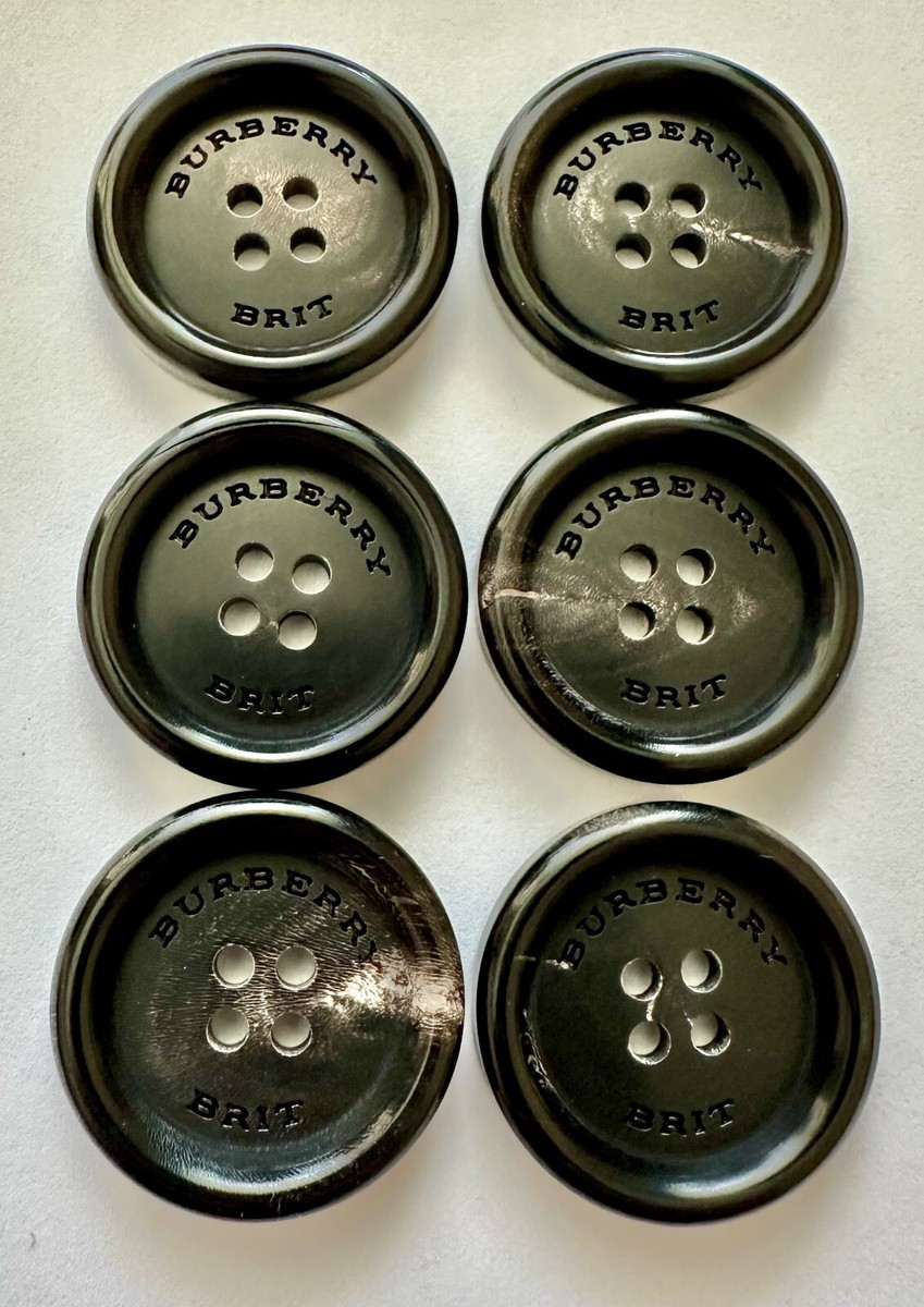 BURBERRY BRIT TRENCH COAT AUTHENTIC REPLACEMENT BUTTONS 25MM SET