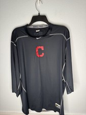 Nike Pro Shirt Mens XXL 2XL Cleveland Indians Team Issue Worn #40 Craig Stammen