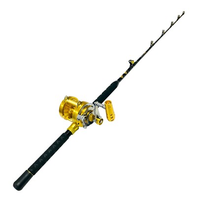 EatMyTackle 30 Wide 2 Speed Reel on a 30-50lb. Blue Marlin Tournament Rod |  eBay