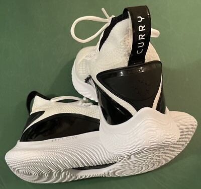 Under Armour Curry Flow 8 Men's Basketball Shoe Sz 12 White Black