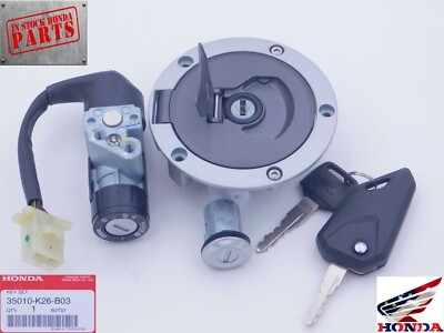 #ad #ad HONDA LOCK SET KEY SWITCH GROM 125 A 17 2020 IGNITION SEAT LOCK FUEL CAP OEM New $154.31