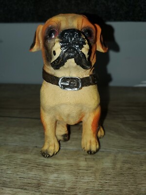 5 Inch Dog Figure Resin? No Marking On It.  Mastiff Maybe