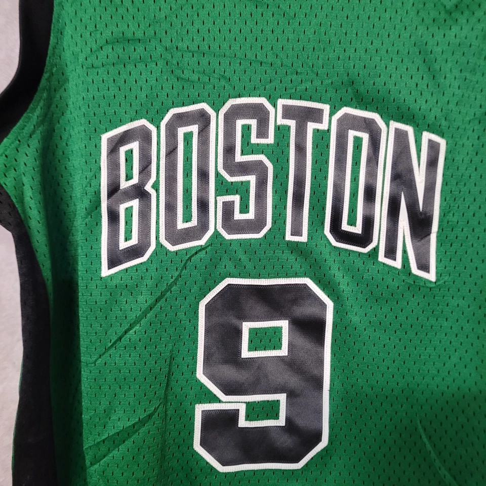 老式阿迪达斯 NBA 波士顿凯尔特人队 Rajon Rondo 9 Swingman 球衣 S 定制 — 第 2/4 张图片