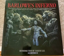 Barlowe's Inferno Wayne Barlowe 1998 HC DJ 1st Edition Horror Demons Fantasy