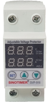 SINOTIMER Voltage Relay 220V Intelligent Adjustable Relay Reset Protector 40A