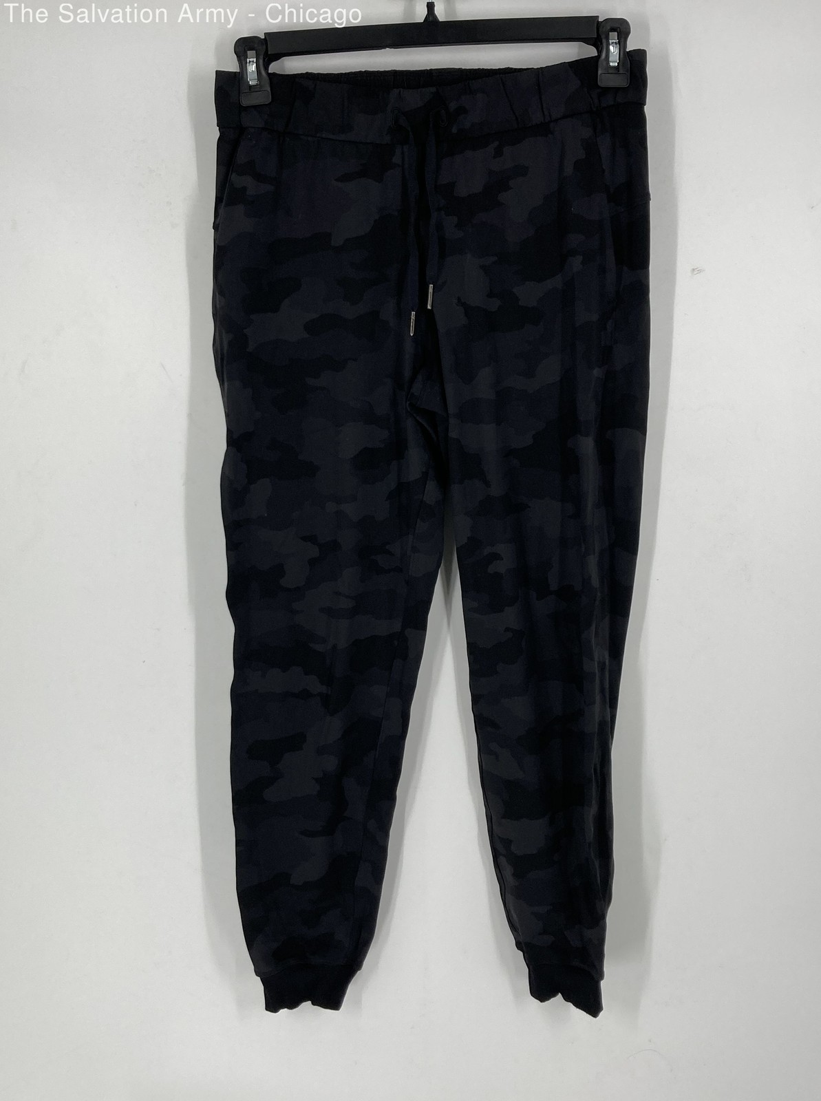 Lululemon Womens Gray Camouflage Pockets Drawstring Waist Jogger Pants Size 6