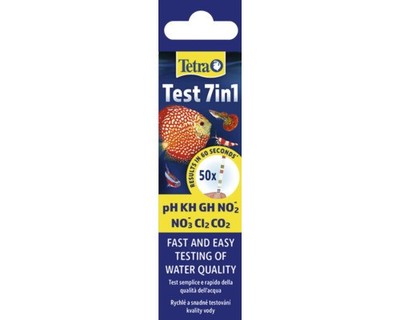 Teststreifen Tetra Tetra Test 7in1 Wassertest für pH, KH, GH, Nitrit, Nitrat, Ch