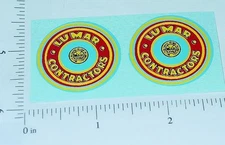 Pair Marx Lumar Contractors 1.25" Round Stickers MX-033