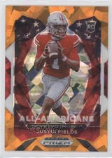 2021 Panini Prizm Draft Picks All-American Orange Ice Justin Fields #192 0f76