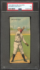 1911 T201 Mecca Double Folders Baseball McGinnity McCarty PSA 3