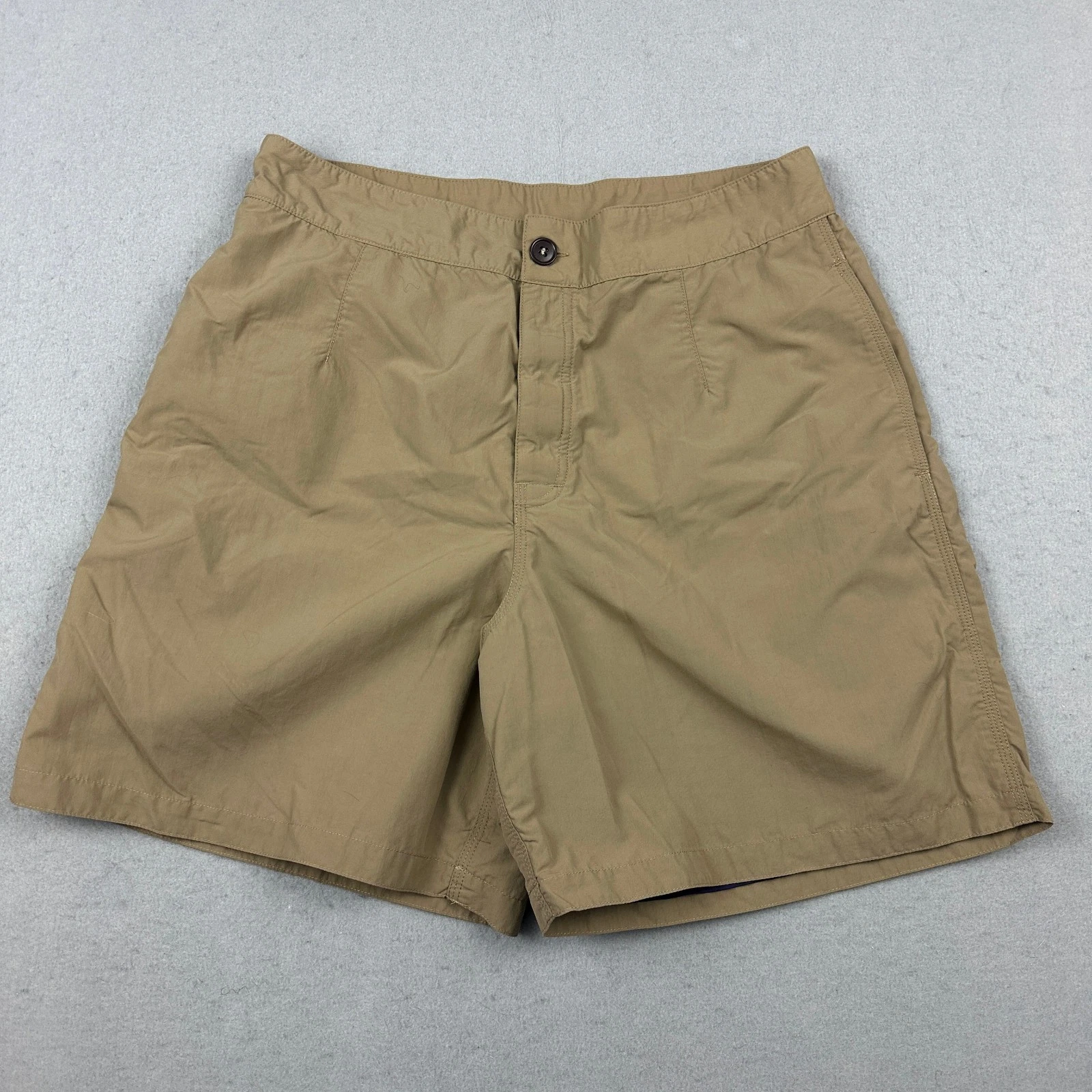 Vintage Patagonia Shorts Men 35 Beige Baggies Chino Lining Outdoors Hiking 90s