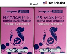 Nutramax Proviable DC Digestive Health, Dog-Cat, 30 Sprinkle Capsules, 2 pack