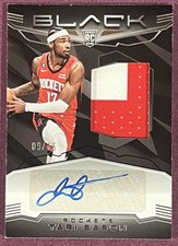 Tari Eason 2022-23 Panini Black Rookie Patch Auto RC /15 RPA Houston Rockets