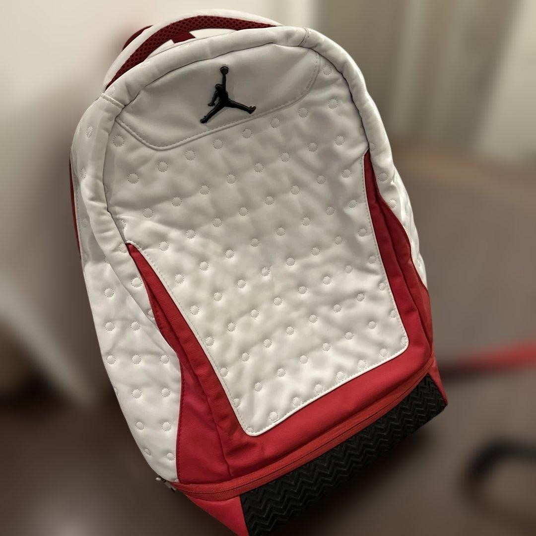 Jordan 13 RETRO Backpack Chicago White/Red Nike Adjustable Japan