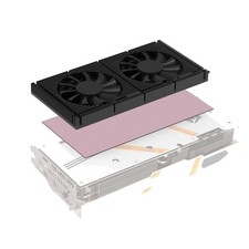RTX 3090 GPU Backplate Cooler with Dual 70mm PWM Fans