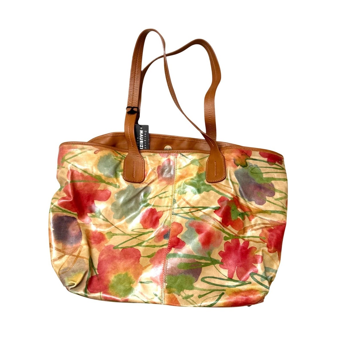 MAURIZIO TAIUTI カットワークバッグ　トゥモローランド　IENA Maurizio Taiuti Women's Tote Handbag Floral Genuine Leather Made