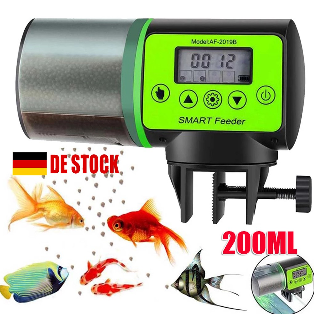Automatisch Fischfutterautomat Aquarium Digital Futterautomat Auto Futterspender