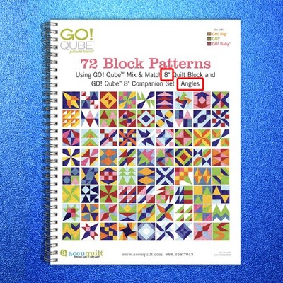ACCUQUILT Go! Qube 8'' Angles Patterns - STEEL WIRE BOUND - PROTECTIVE COVERS