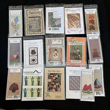 Lot Of 16 Vintage Quilting appliqu  Seasonal Patterns Instructions Only Crafts