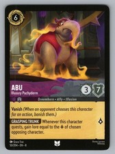 ABU - ILLUSORY PACHYDERM 50/204 UC LORCANA NM 8 GRACE TRAN'"'