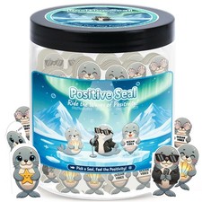 Positive Seal Jar with 60 Affirmation Cards, Emotional Support