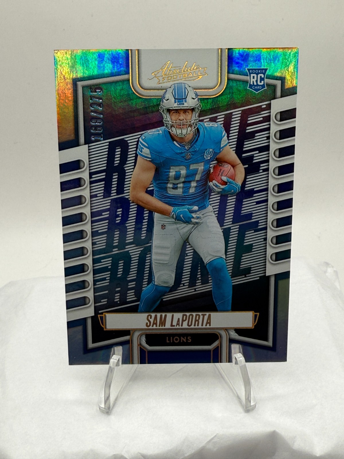 2023 Panini Absolute - Rookies Sam LaPorta #115 Spectrum /275 (RC)