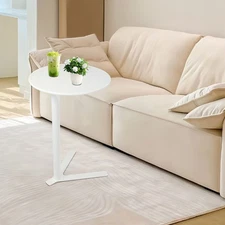 Round Side Table with Y-shaped Base, Side Table 69cm/27in Height