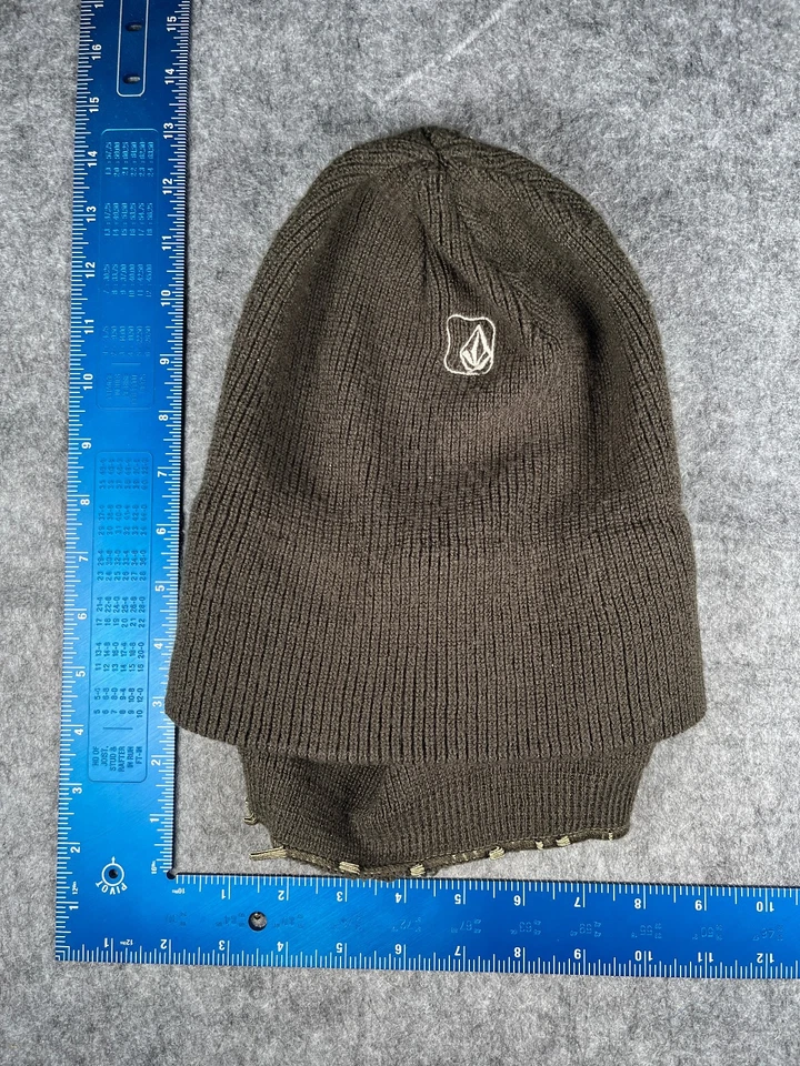 Volcom Máscara de Esquí Baclava Gorro Adulto Talla Única Verde Tejido 100% Acrílico Patín Esquí Foto 3 de 4