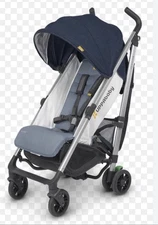 Uppa Baby Gluxe Stroller with Cup Holder Blue Used Great Condition No Box