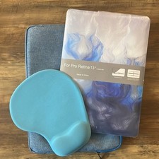 MacBook Pro Retina 13  2012 blue soft case with hardshell  mousepad
