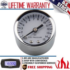 Fuel Pressure Gauge 0-15 Psi Carburetor For Holley Edelbrock Quickfuel Dry 1.5 Fuel Pressure Gauge 0-15 Psi Carburetor For Holley Edelbrock Quickfuel Dry 1.5