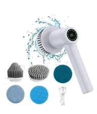Power Scrubber Cordless Electric Shower Scrubber for Cleaning with LED Display