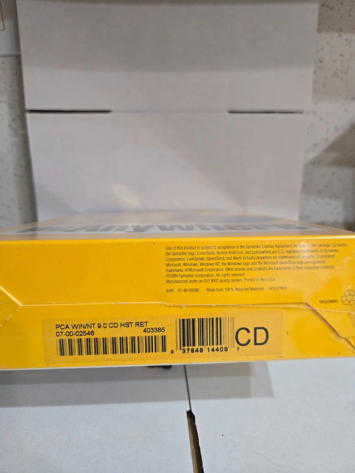 SYMANTEC pc Anywhere VERSION 9.0 _ WINDOWS HOST _ WINDOWS 95, 98, NT,  3.1 DOS - Image 3 of 4