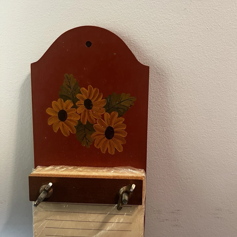 Wooden Shopping List Kitchen Country Cottage MCM Style Home Wall Decor New - Image 2 of 4