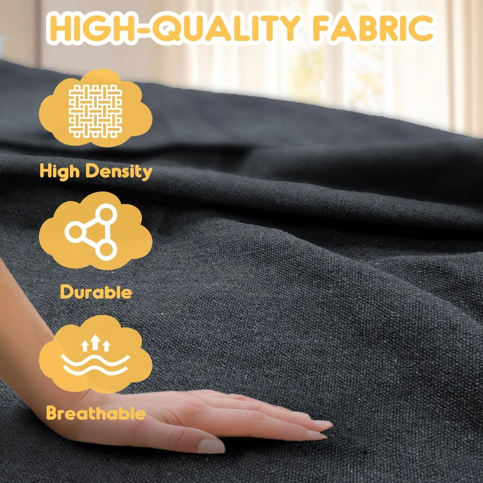 Cotton Hammock with Tree Straps, 660lbs Capacity, Portable for Camping & Patio - Image 4 of 4