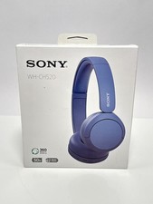 Sony WH-CH520 Wireless Bluetooth On-Ear Headphones with Mic 50Hr Battery Blue