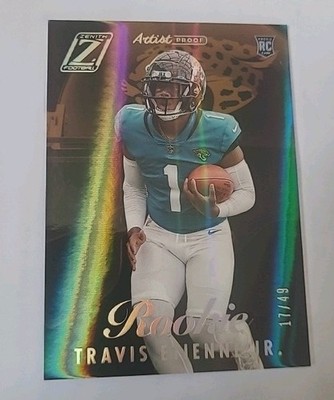 2021 Panini Zenith Artist proof Travis Etienne Jr. RC /49 SSp #59 Saints