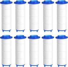 10Pcs Ion Shower Drops Head Filter, 2.36 0.95 inches Showerhead Filter, PP Co