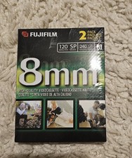 NEW 2 Pack Fuji Film 8mm High Quality P6-120 Camcorder Tapes Video Tapes SEALED