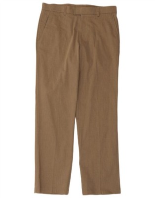 Armata Di Mare Mens Straight Suit Trousers IT 46 Medium W32 L30 Beige BQ10