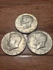 LOT OF (3) 1966 - 1968 (40% SILVER) Kennedy Half Dollar  Bullion Silver 40%